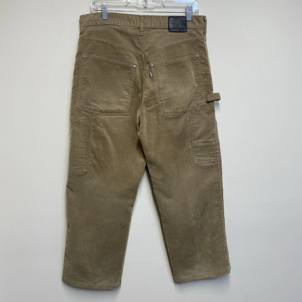 Levis Silvertab Corduroy Pants Carpenter Fit 34x27 Actual Hong Kong Vintage Y2K